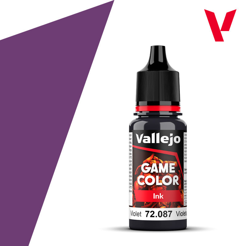 Vallejo Acrylic Paints 72087 Game Color Paint, Violet Ink (18ml)