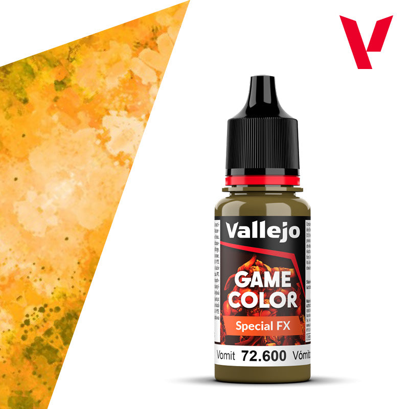 Vallejo Acrylic Paints 72600 Game Color Paint, Special FX Vomit (18ml)