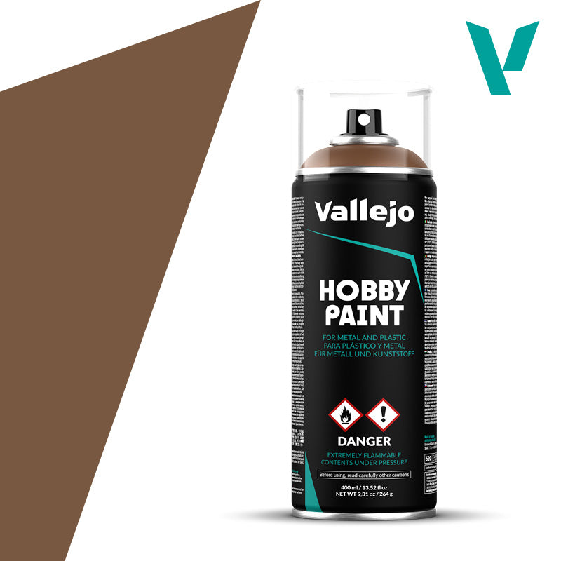 Vallejo Acrylic Paints 28019 Aerosol Spray Paint, Beasty Brown (400ml)