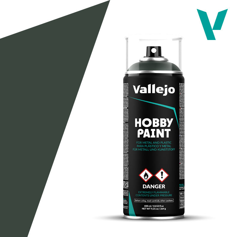 Vallejo Acrylic Paints 28026 Aerosol Spray Paint, Dark Green (400ml)