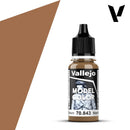 Vallejo Acrylic Paints 70843 CORK BROWN MATTE 17ML