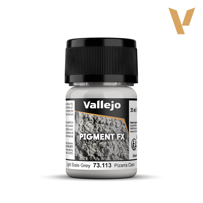 Vallejo Acrylic Paints 73113 Pigment FX, Light Slate Grey (35ml)