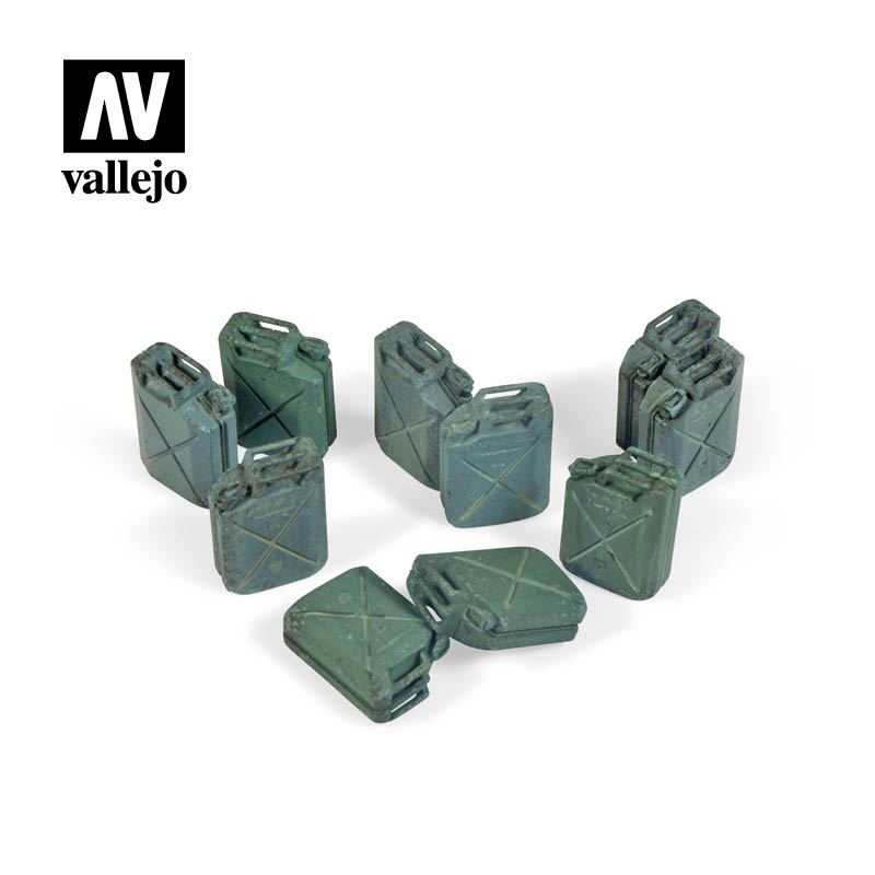 Vallejo Acrylic Paints SC206 Allied Jerrycan Set