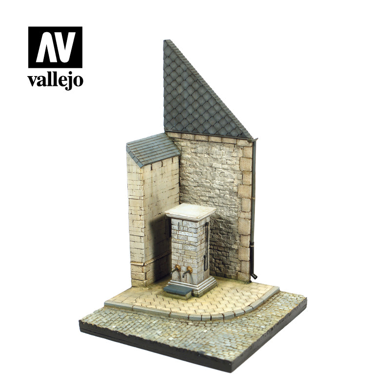 Vallejo Acrylic Paints SC004 Street Corner with Waterpump, Normandy