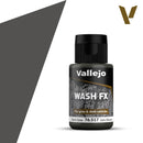 Vallejo Acrylic Paints 76517 Wash FX, Dark Grey Wash (35ml)