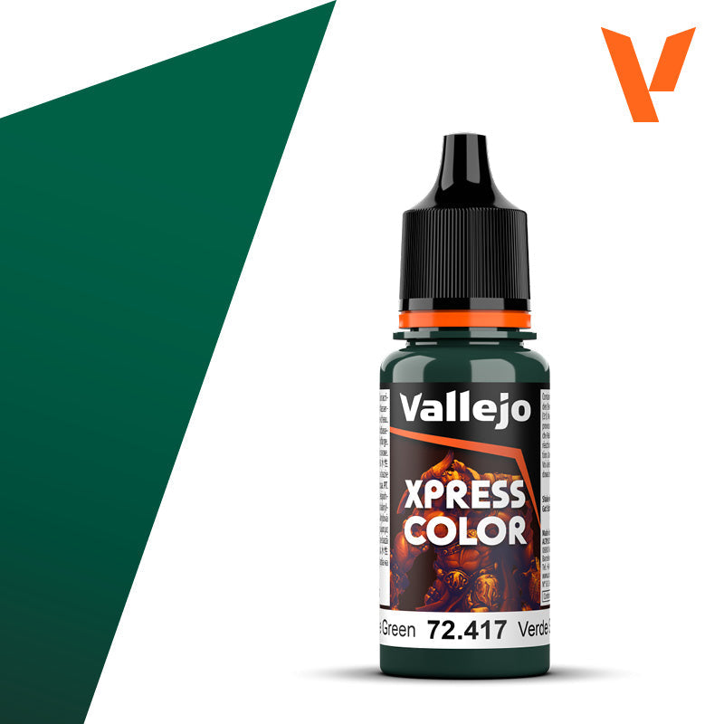 Vallejo Acrylic Paints 72417 Xpress Color Paint, Snake Green (18ml)
