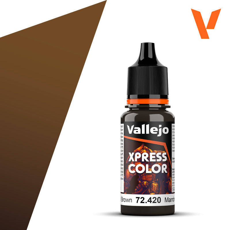 Vallejo Acrylic Paints 72420 Xpress Color Paint, Wasteland Brown (18ml)