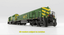 Rapido 040017 HO EMD GP40 Mother+Slug (DC/Silent): MKT - Green & Yellow: #226 + #501