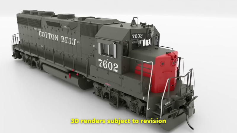 PREORDER Rapido 040523 HO EMD GP40 (DC/DCC/Sound): SSW/Cotton Belt: