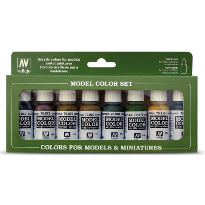 Vallejo Acrylic Paints 70108 Panzer Colors Paint Set (8-Pack)