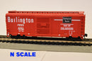 PREORDER Value Trains USA HO 40-301 40' PS-1 Boxcar, Chicago Burlington & Quincy Way of Zephyrs