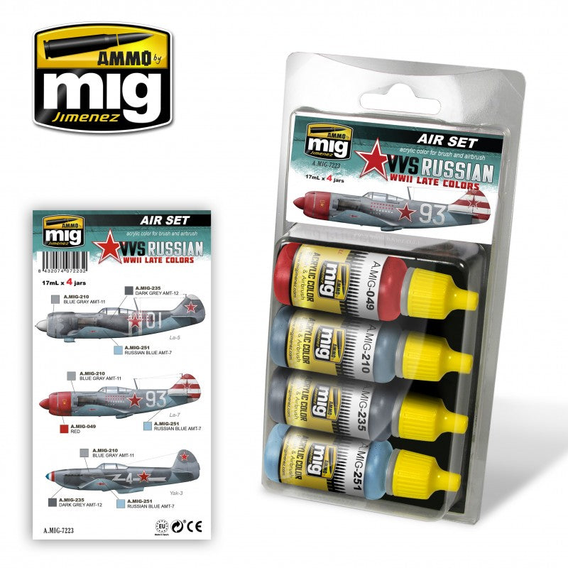 Ammo Mig 7223 VVS RUSSIAN WWII LATE SET