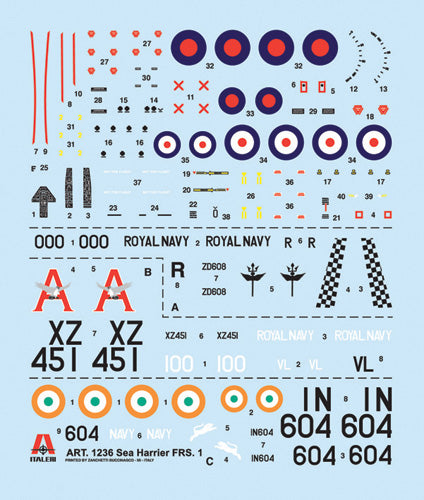 Italeri 1236 - SCALE 1 : 72 FRS.1 Sea Harrier