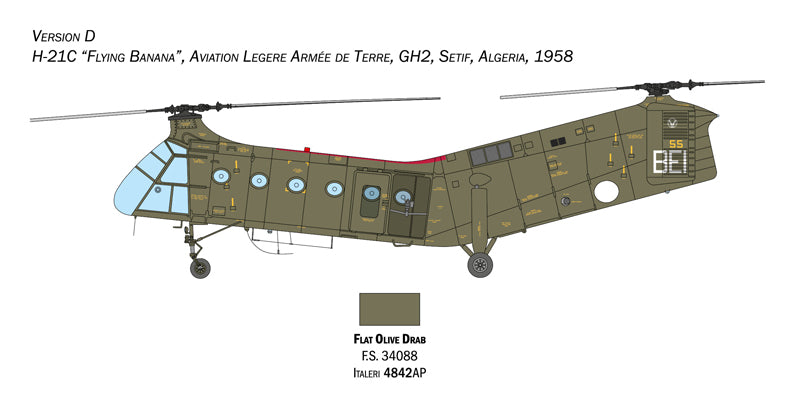 Italeri 2774 - SCALE 1 : 48 H-21C Flying Banana GunShip