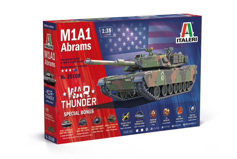 Italeri 1:35 War Thunder Series: M1A1 Abrams