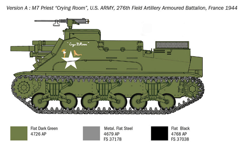 Italeri 6580 - SCALE 1 : 35 M7 Priest