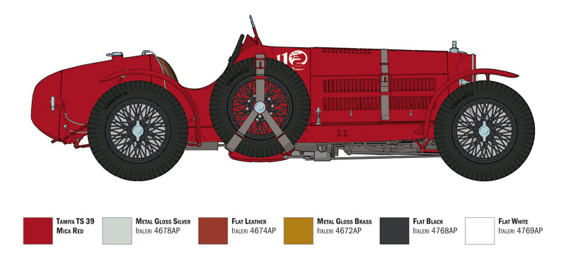 Italeri 4708 - SCALE 1 : 12 Alfa Romeo 8C 2300 Roadster