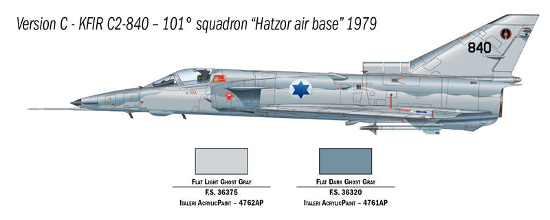 Italeri 1408 - SCALE 1 : 72 KFIR C.2