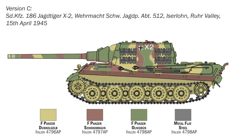 Italeri 15770 - SCALE 1 : 56 Sd.Kfz. 186 Jagdtiger