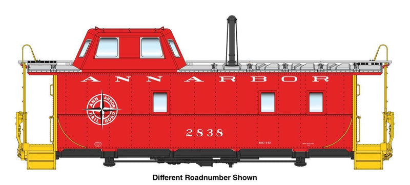 PREORDER Walthers Proto HO 920-103604 Wabash Streamlined Caboose, Ann Arbor