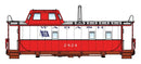 Walthers Proto HO 920-103612 Wabash Streamlined Caboose, Wabash