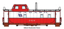 PREORDER Walthers Proto HO 920-103613 Wabash Streamlined Caboose, Wabash