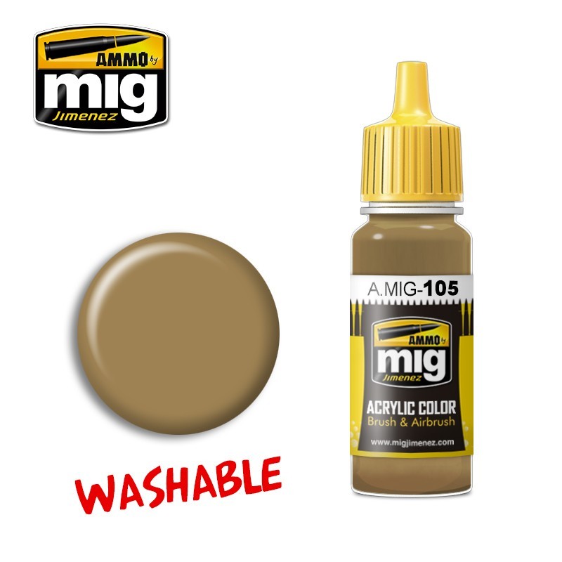 Ammo Mig 0105 WASHABLE DUST RAL8000 17