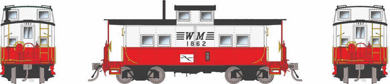 PREORDER Rapido HO 144054 Northeastern-Style Steel Caboose, Western Maryland Circus Scheme