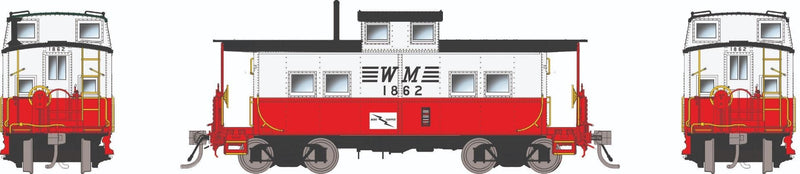 PREORDER Rapido HO 144055 Northeastern-Style Steel Caboose, Western Maryland Circus Scheme
