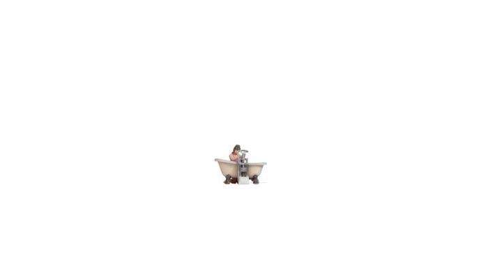 Noch HO 10421 Woman Bathing Child in Tub, Color 3D Print