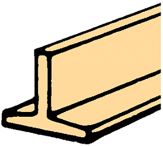 North Eastern Scale Models 364TEEB Wood Tees, 24" Long Strips, 3/64 x 3/64" (5)