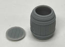 PREORDER Phoenix Precision Models S 32645 Wooden Barrel with Bottom 3D Printed Kit, Unpainted (2-Pack)