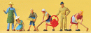 Preiser HO 14081 Working People, People in the Garden (6)