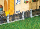 Faller HO 180417 Wrought-Iron Fence with Pillars, 5 Different Styles