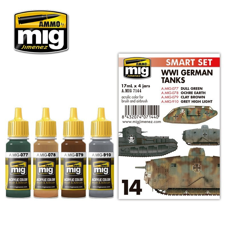 Ammo Mig 7144 WWI GERMAN TANKS SET