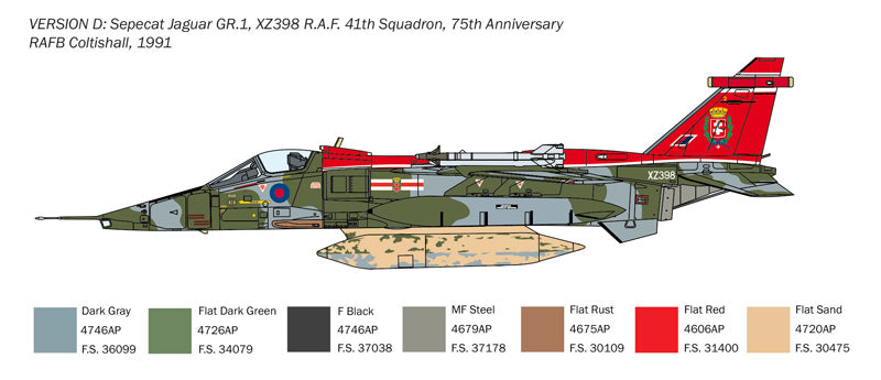 Italeri 1459 - SCALE 1 : 72 Jaguar GR.1/GR.3 RAF