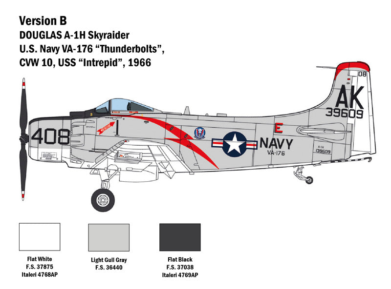 Italeri 2788 - SCALE 1 : 48 A-1H SKYRAIDER