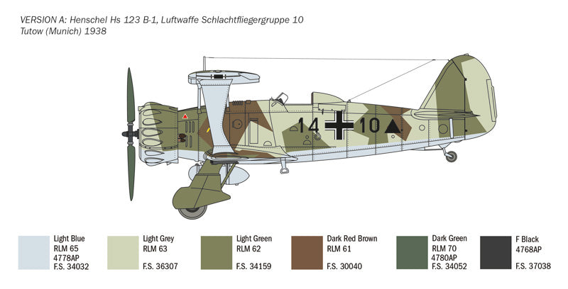 Italeri 2819 - SCALE 1 : 48 HENSCHEL HS 123