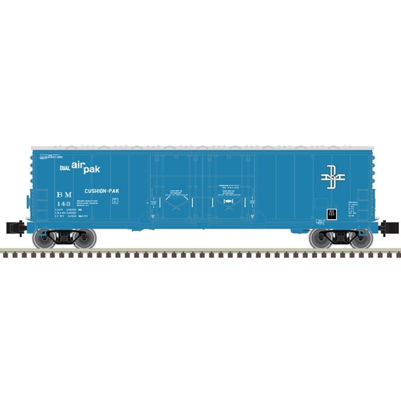 PREORDER Atlas Master Line Z 75000017 Evans 53' Double Plug-Door Boxcar, Boston & Maine