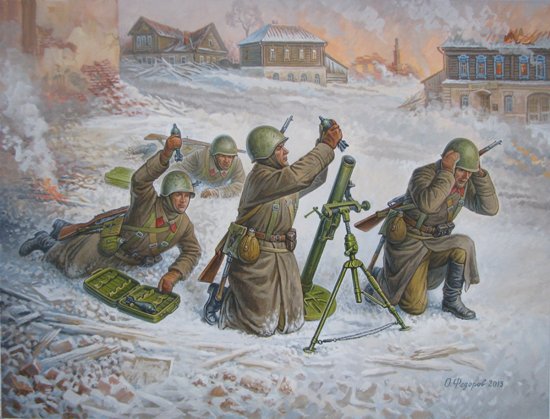 Zvezda 6208 Soviet 82mm Mortar w/Crew 1:72