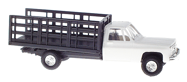 Trident Miniatures 901531 Chevrolet Pick-Up with Stakebed Body -- White, HO Scale