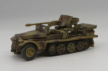 Trident Miniatures 87101 Former Germany Army WWII - SdKfz 10-Series Half-Track -- With 5cm Pak Anti-Tank Gun, HO Scale