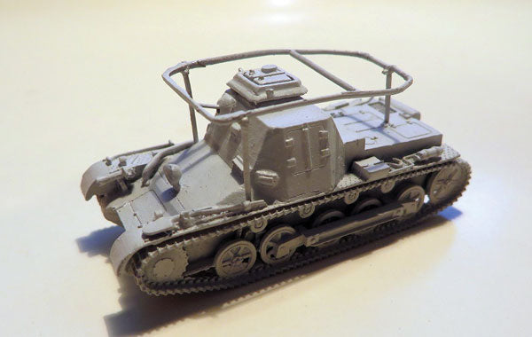 Trident Miniatures 87115 Former German Army WWII Light Tanks -- Sd.Kfz. 265 Panzerbefehlswagen / Panzer I Ausf. A Command Tank, HO Scale