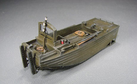 Trident Miniatures 87236 M80 Push Boat (Relapsing Boat) - Resin Kit -- Use with Trailer