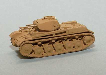 Trident Miniatures 90333 Former German Army WWII - Light Tanks - Panzer II -- Sd.Kfz. 121 Model A (Sand), HO Scale