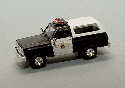 Trident Miniatures 90339 Chevrolet Blazer - Emergency - Police Vehicles -- California Highway Patrol, HO Scale