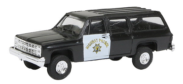 Trident Miniatures 90357 Chevrolet Suburban - Emergency - Police Vehicles -- California Highway Patrol, HO Scale