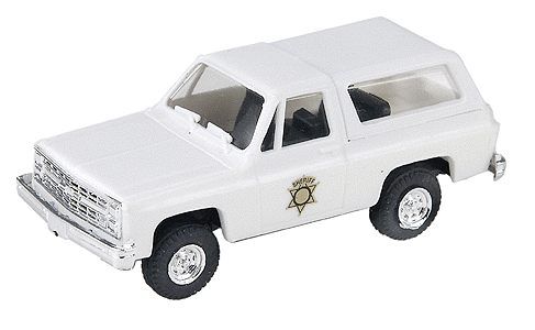 Trident Miniatures 90273 Chevrolet Blazer - Emergency - Police Vehicles -- United States Sheriff, HO Scale