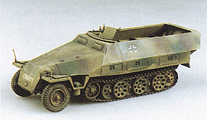 Trident Miniatures 90090 Former German Army WWII - SdKfz 251 Series Half-Tracks -- 251/1 Armored Personnel Infantry Carrier (Desert Tan), HO Scale