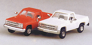 Trident Miniatures 90002 Trucks Chevrolet -- 4-Wheel Drive Pick-Up (white), HO Scale